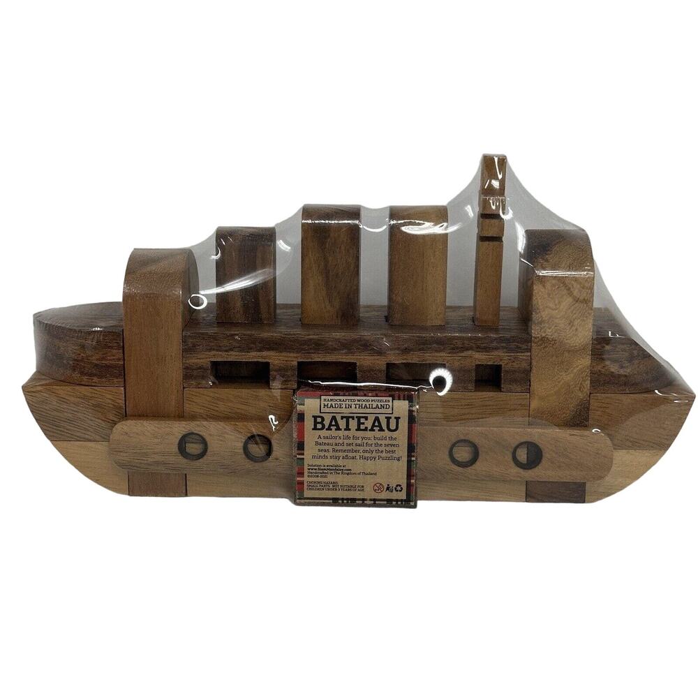 Bateau Wooden Boat Puzzle New In Package